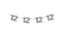 שרשרת 12 לבת מצווה - כסף גליטר